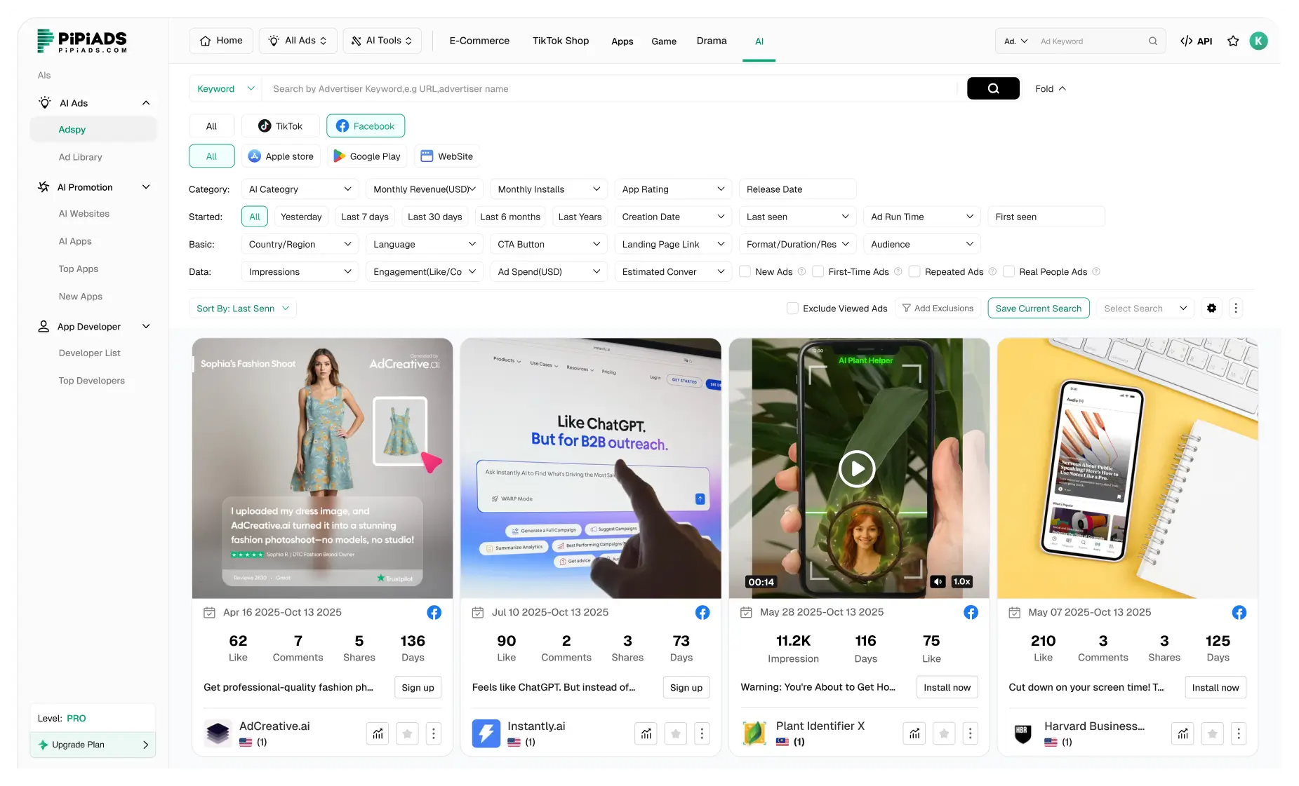 Anúncios AI Facebook